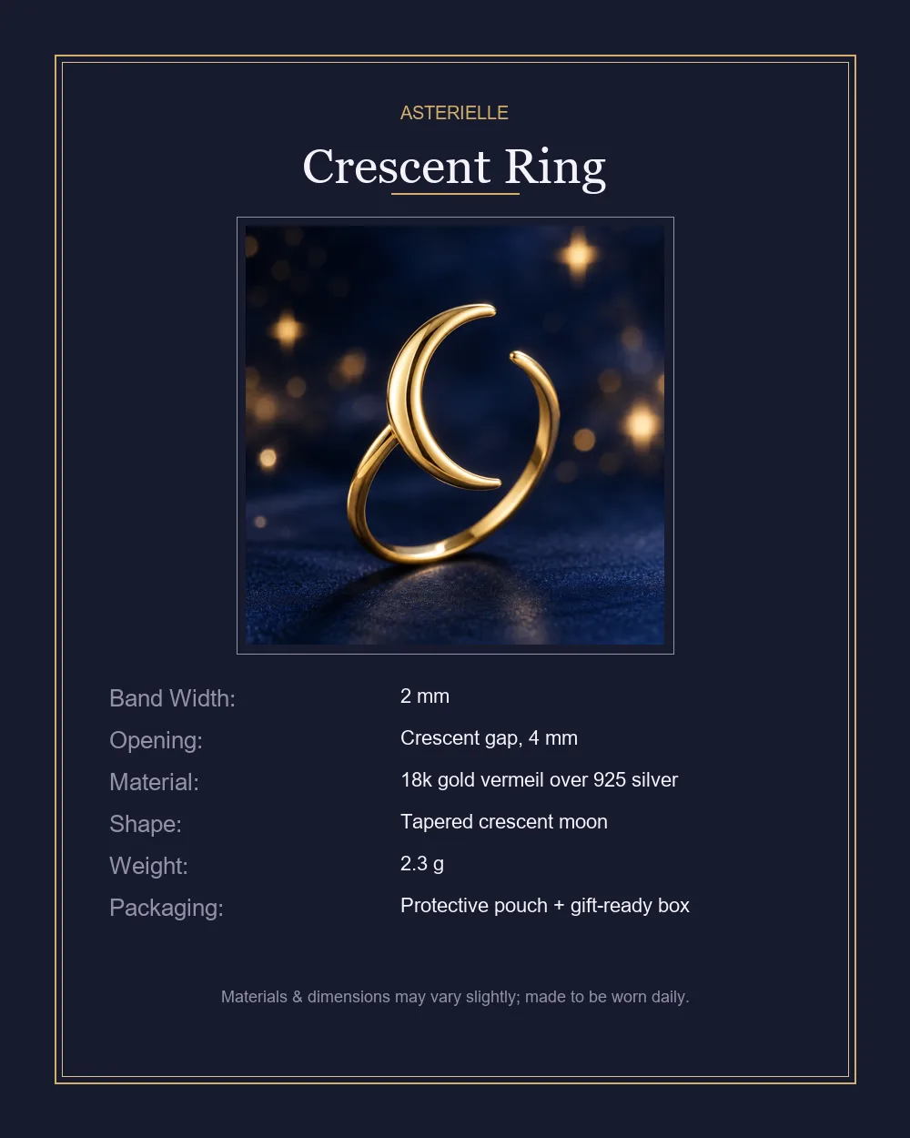 Crescent Ring